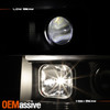 For 07-13 GMC Sierra 1500/2500/3500 [LED Low Beam] Black Projector Headlights