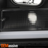 For 07-13 GMC Sierra 1500/2500/3500 [LED Low Beam] Black Projector Headlights
