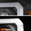 For 07-13 GMC Sierra 1500/2500/3500 [LED Low Beam] Black Projector Headlights