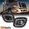 For 2008-2017 Freightliner Cascadia Truck LED Projector Black Fog Light Pair L+R
