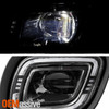 For 2008-2017 Freightliner Cascadia Truck LED Projector Black Fog Light Pair L+R