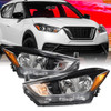 For 18-20 Nissan Kicks S/SV Halogen Type Projector Headlight OE Style Left+Right