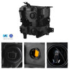 For 2019-2022 Chevy Silverado 1500 Halogen w/LED DRL Switchback Headlights Black