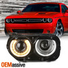 For 15-20 Dodge Challenger HID w/LED DRL Switchback Projector Headlights Left