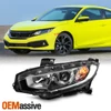For 16-21 Honda Civic [Halogen Type] w/LED DRL Projector Headlights Driver Side