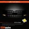 For 19-22 Silverado 1500 Halogen Headlight Convert to Full LED w/Chrome Grille
