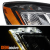 For 11-13 Buick Regal HID Projector [Clear Ring] Black Headlight w/LED DRL Right