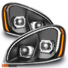 For 08-17 Freightliner Cascadia Black Switchback LED Signal Projector Headlight