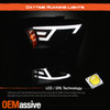 For 2015-2017 Ford F150 LED Light Bar DRL Projector Black Smoked Headlights Pair