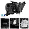 For 2019-2023 Ram 1500 [Full LED] Tube Headlights w/ Black Bezel Reflector Pair