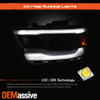 For 2019-2023 Ram 1500 [Full LED] Tube Headlights w/ Chrome Bezel Reflector Pair
