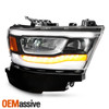 For 2019-2023 Ram 1500 Full LED Tube HeadLamp w/Chrome Bezel Reflector Passenger