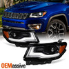 For 2017-2021 Jeep Compass [HID / Xenon] LED Tube DRL Projector Headlights Pair