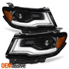 2017-2021 Jeep Compass Projector Headlights w/DRL Led Light Bar (Halogen Fit)