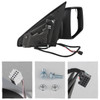 For 2019-2024 Ram 1500 Power Heat Manual Folding Chrome Towing Mirror+LED Signal