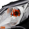 For 2021-2024 Mitsubishi Mirage ES / LE / BE Halogen Type Chrome Headlights Pair