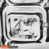For 2007-2014 GMC Yukon XL 1500 2500 LED C-Tube Projector Chrome Headlights Pair