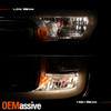 For 2018-2020 Ford F150 XL XLT Lariat Halogen Chrome Headlights Pair w/ LED DRL