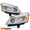 For 2013-2017 Chevy Traverse Chrome Headlights Headlamp Lights 13 14 15 16 17