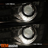 For 2015-2023 Chrysler 300 Halogen Projector Headlights Chrome Bezel Driver Side