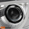 For 2015-2023 Chrysler 300 Halogen Projector Headlight Chrome Bezel Left + Right