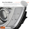 For 2015-2023 Chrysler 300 Halogen Projector Headlight Chrome Bezel Left + Right