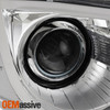 For 2015-2023 Chrysler 300 Halogen Projector Headlights Chrome Bezel Passenger