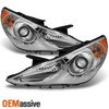 Fits 2011 2012 2013 Sonata Projector Headlights Replacement Left+Right Pair Set