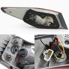 Fits 11-13 Sonata Black Headlights + Dark Red Tail Lights Combo Replacement Set