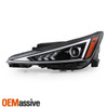For 19-20 Elantra Halogen (US Built) Tube Projector Black Headlight Driver Left