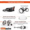 For 19-20 Elantra Halogen (US Built) Tube Projector Black Headlight Driver Left