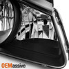 Fits 07-2009 Elantra GLS | Touring | SE | Limited 4-Door Sedan Black Headlights