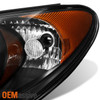 Fits 07-2009 Elantra GLS | Touring | SE | Limited 4-Door Sedan Black Headlights