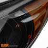 Fits 2011-2014 Sonata Black Smoked Replacement Headlights+Smoked LED Tail Lights