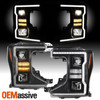 For 20-22 Ford F250 F350 Super Duty Sequential Signal Halogen Projector HeadLamp