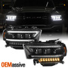 For 19-23 RAM 2500 3500 Halogen Headlights [LED High&Low Beam]+Sequential Signal