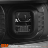 For 19-22 RAM 2500 3500 Halogen Projector Black Headlights LED Sequential Signal