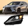 For 2016-2019 Lexus RX350 RX450 LED DRL Projector Black Headlight w/Non-AFS Left