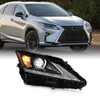 For 2016-2019 Lexus RX350 RX450 LED DRL Projector Black HeadLamp w/Non-AFS Right