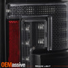 For 21-23 Ford  F150 LED DRL Halogen Black Tail Light w/o Blind Spot Sensor Hole