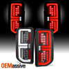 For 2021-2024 Ford Bronco [FULL LED] Tube DRL Singal Black Tail Brake Light Pair