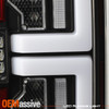 For 2021-2024 Ford Bronco [FULL LED] Tube DRL Singal Black Tail Brake Light Pair