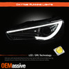 For 08-17 Mitsubishi Lancer Evo LED Sequential Signal Projector Headlights Light