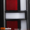 For 2019-2022 Dodge RAM 1500 LED DRL Brake Signal Tube Bar Black Tail Light Pair