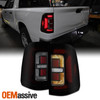 For 2019-2022 Dodge RAM 1500 LED DRL Brake Signal Tube Black Smoked Tail Lights