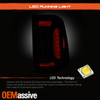 For 2019-2022 Dodge RAM 1500 LED DRL Brake Signal Tube Black Smoked Tail Lights