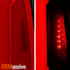For 2019-2022 Dodge RAM 1500 LED DRL Brake Signal Tube Bar Red Clear Tail Lights