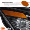 Fit 13-15 Lexus GS350 GS450h Xenon HID DRL w/o AFS Projector Headlights OE Right