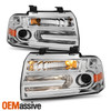 For 2007-2014 Lincoln Navigator SUV [HID Type] Projector Chrome Headlights Pair