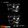 For 2020-2023 Chevy Silverado 2500HD 3500HD LT/WT LED DRL Black Headlights Pair